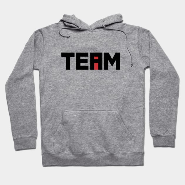 The i in TEAM Hoodie by Haasbroek